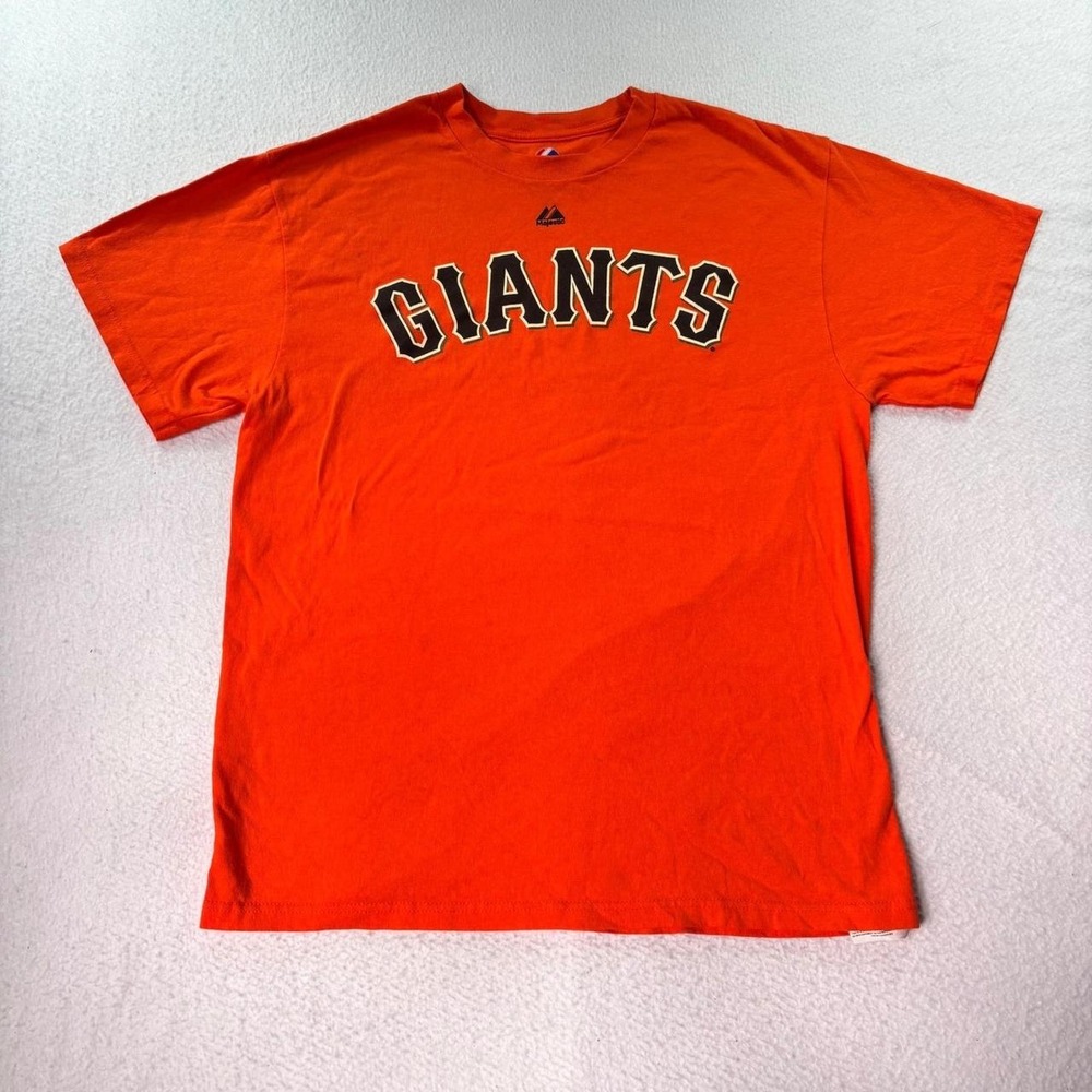 Majestic San Francisco Giants Orange MLB T-Shirt Large
